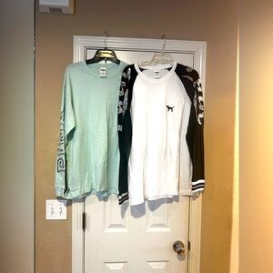 PINK long sleeve oversized tshirts